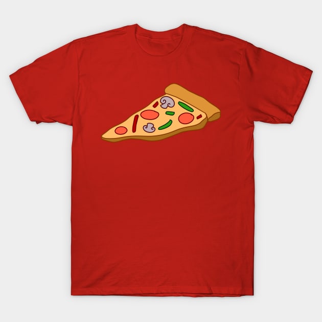 Mushroom Pizza Slice T-Shirt by saradaboru